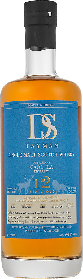 DS Tayman Caol Ila 12 Year Old First Edition Single Malt Scotch Whisky 750ml
