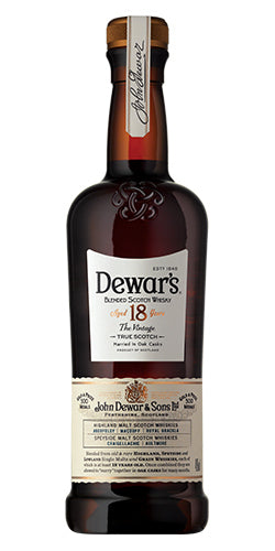 Dewar's 18 Year Old Blended Scotch Whisky 750ml