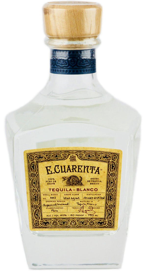 E Cuarenta Tequila Blanco 750ml