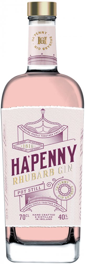 Ha'penny Pot Still Rhubarb Gin 750ml