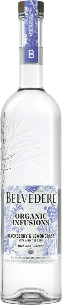 Belvedere Organic Infusions Blackberry & Lemongrass Vodka 750ml
