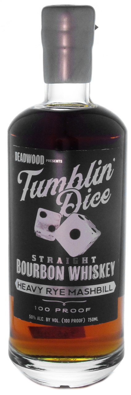 Deadwood Tumblin Dice Heavy Rye Straight Bourbon 4 Year Old 100 Proof 750ml