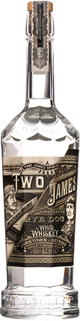 Two James Rye Dog White Whiskey 750ml