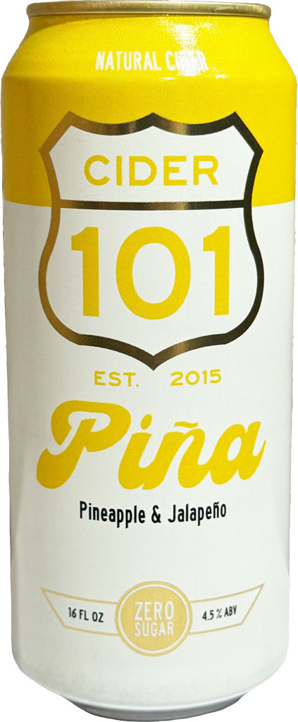 101 Cider Pina Pineapple & Jalapeno Cider 16oz Can-0