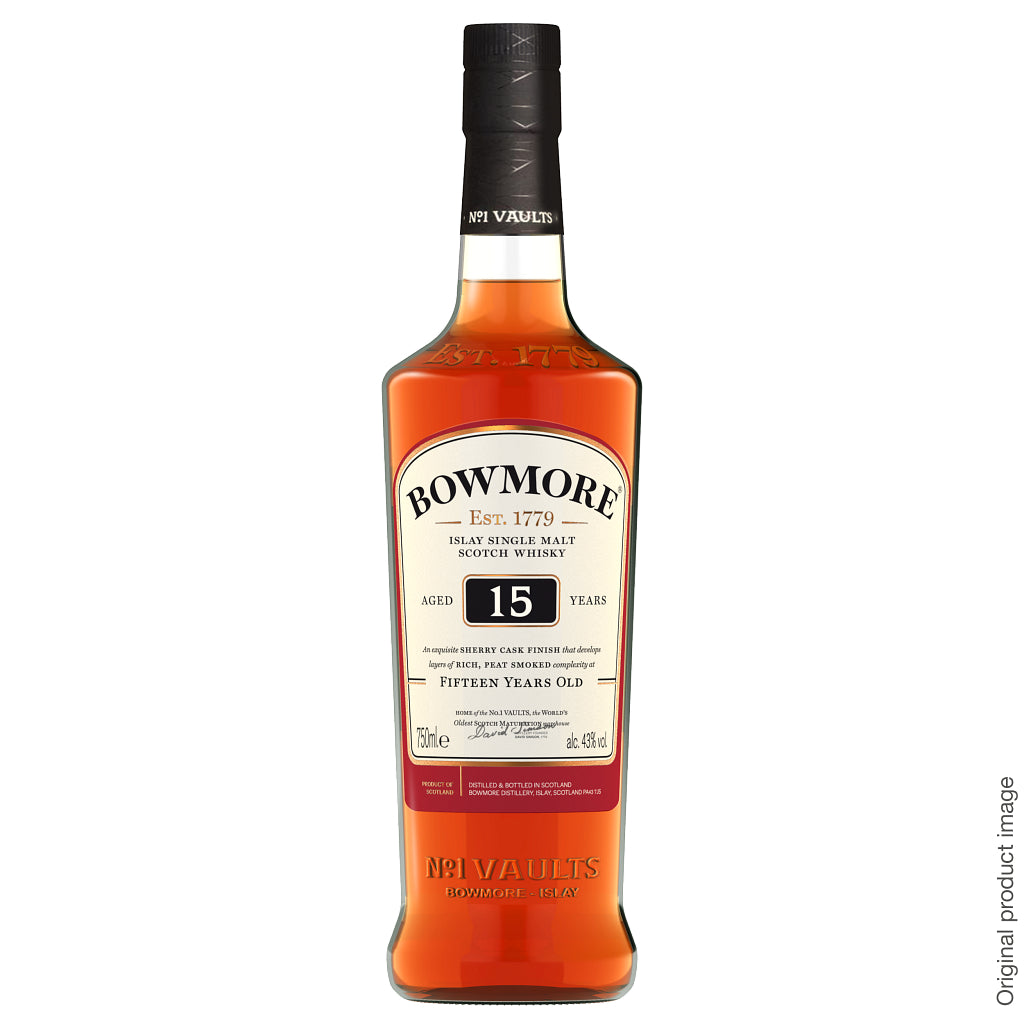 Bowmore 15 Year Old Single Malt Whisky 750ml-0