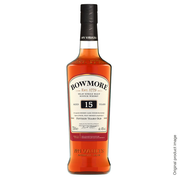 Bowmore 15 Year Old Single Malt Whisky 750ml