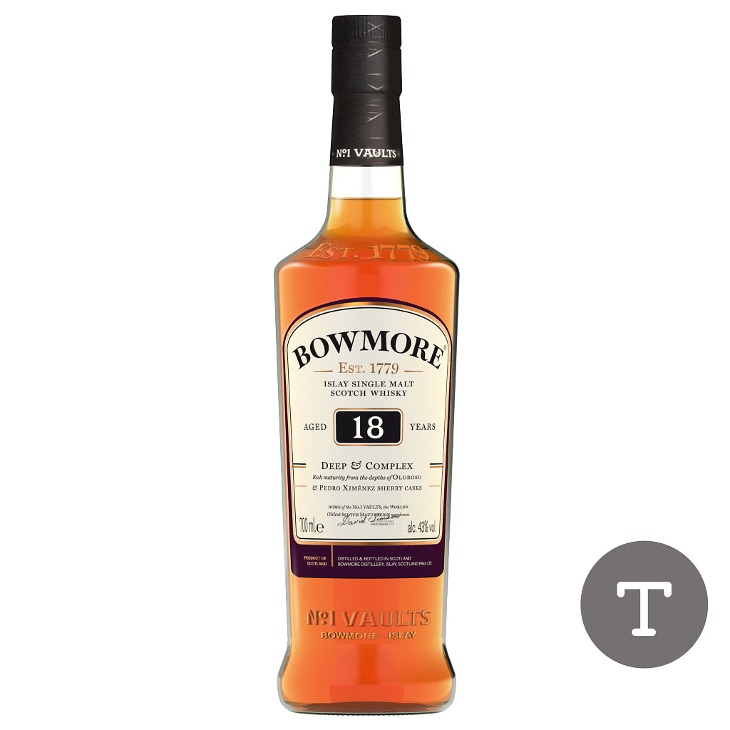 Bowmore 18 Year Old Single Malt Whisky 750ml-0