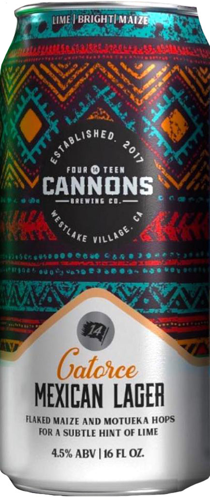 14 Cannons Catorce Mexican Lager 16oz Can-0