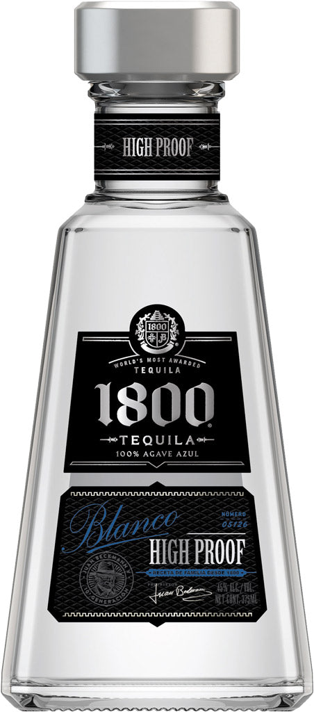 1800 Silver 90 High Proof Tequila 375ml-0