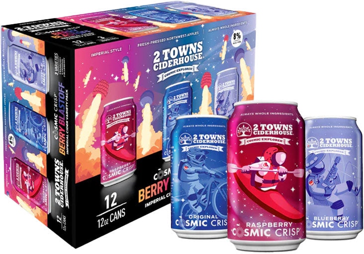 2 Towns Ciderhouse Cosmic Explorer Berry Blastoff 12pk Cans-0