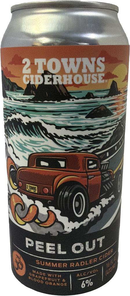 2 Towns Ciderhouse Peel Out Summer Radler Cider 16oz Can-0
