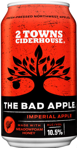 2 Towns Ciderhouse The Bad Apple Imperial Cider 19.2oz Can-0