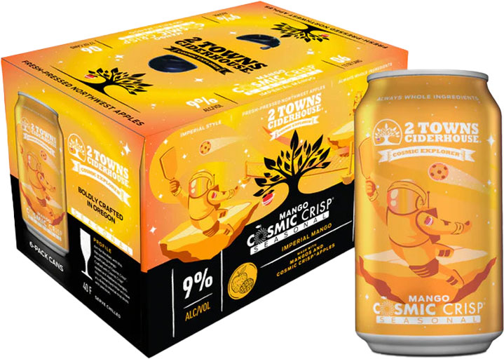 2 Towns Cosmic Imperial Mango Cider 6pk Cans-0