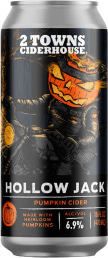 2 Towns Hollow Jack Pumpkin Cider 16oz Can-0