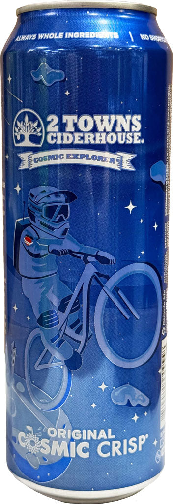 2 Towns Original Cosmic Crisp Cider 19.2oz Can-0