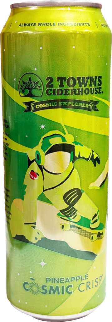 2 Towns Pineapple Cosmic Crisp Cider 19.2oz Can-0