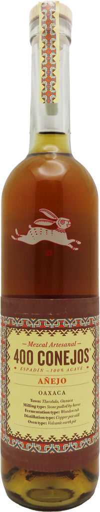 400 Conejos Espadin Mezcal Anejo 750ml-0