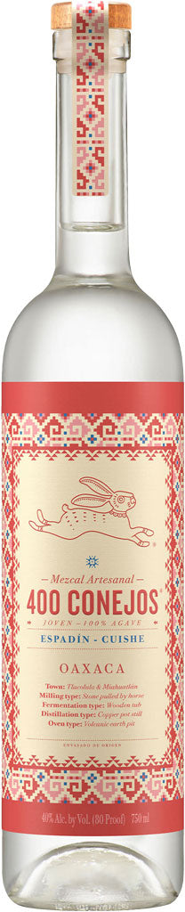 400 Conejos Espadin Mezcal Cuishe 750ml-0