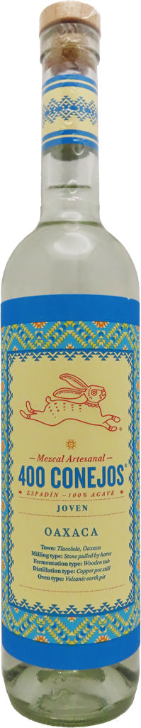 400 Conejos Espadin Mezcal Joven 750ml-0