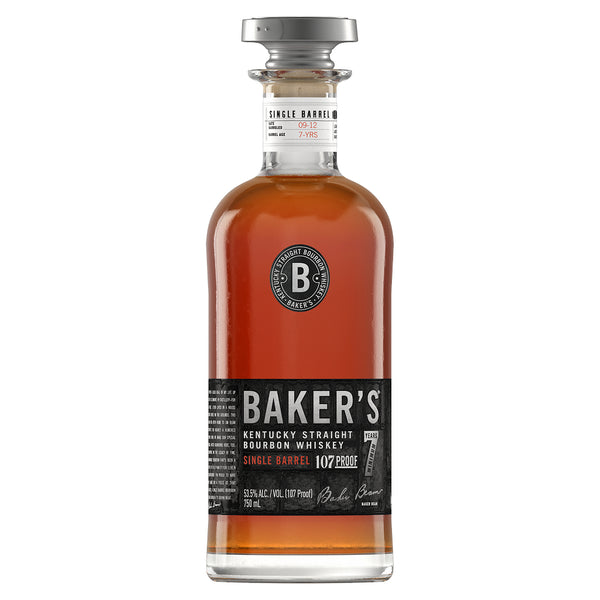 Baker's Bourbon 7 Year Old Single Barrel 107 Proof Kentucky Bourbon 750ml