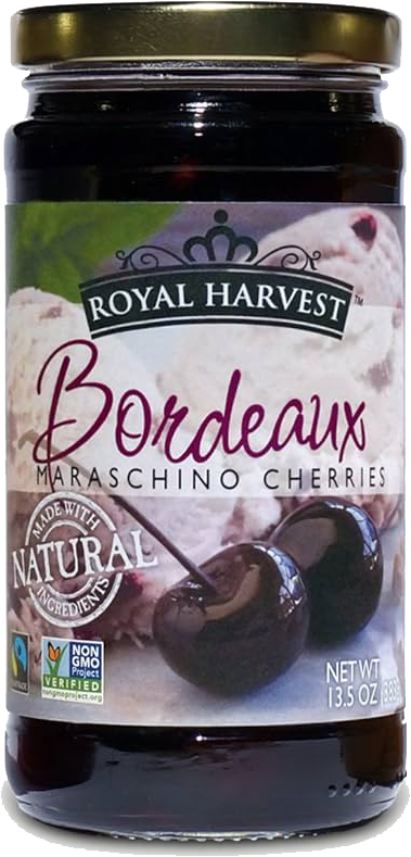 Royal Harvest Bordeaux Maraschino Cherries 13.5oz-0