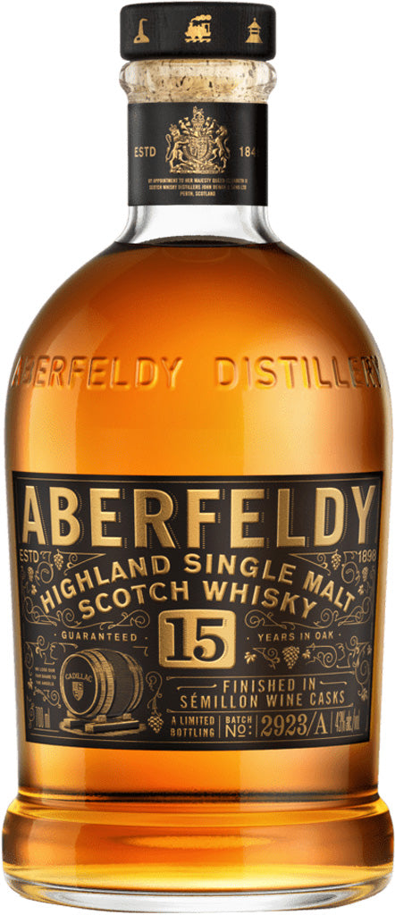Aberfeldy 15 Year Old Finished In Semillon Wine Casks Single Malt Whisky 86 Proof 750ml-0
