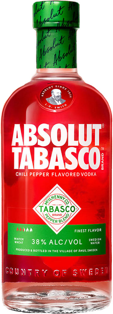 Absolut Tabasco Chili Pepper Flavored Vodka 750ml-0