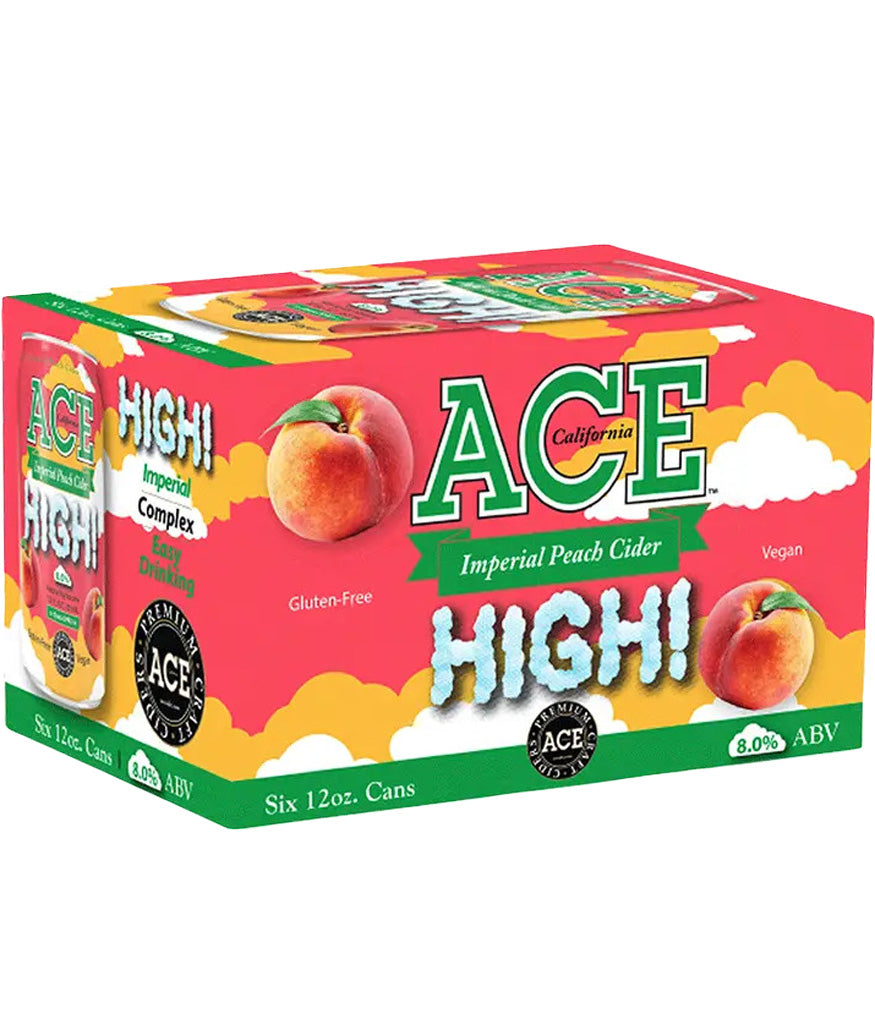 Ace High Imperial Peach Cider 6pk Cans-0