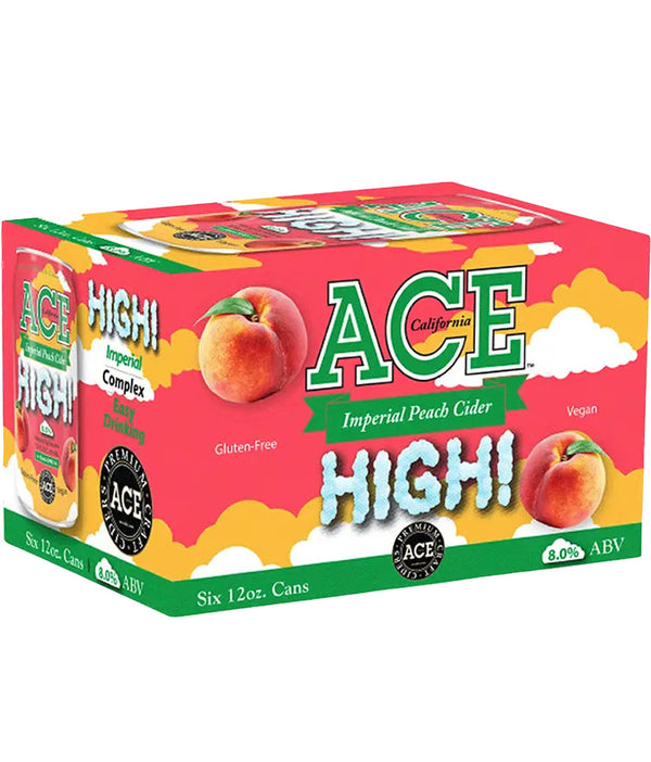 Ace High Imperial Peach Cider 6pk Cans
