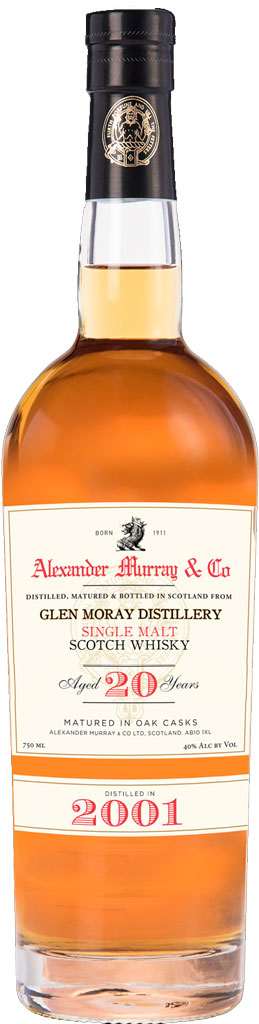 Alexander Murray & Co Glen Moray 20 Year Old Single Malt Whiskey 2001 750ml