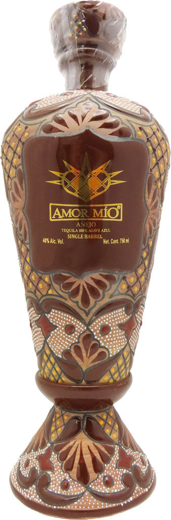 Amor Mio Tequila Single Barrel Anejo Ceramic 750ml-0