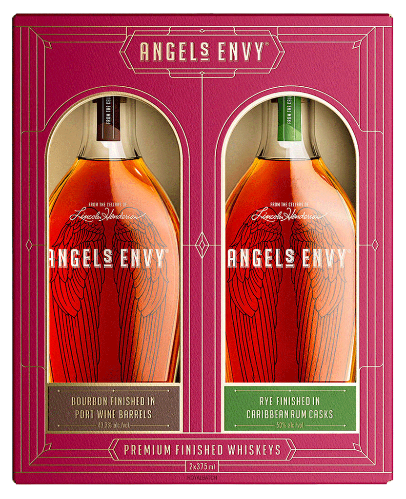 Angel's Envy Premium Finished Whiskeys 2PK 375ml-0