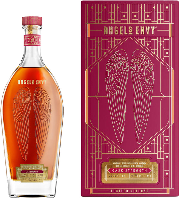 Angel's Envy Bourbon Whiskey Cask Strength Finished in Port Barrel 2026 750ml