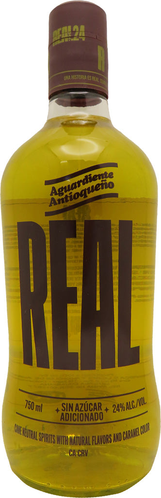 Antioqueno Aguardiente Amarillo Real Sin Azucar 48 Proof 750ml-0