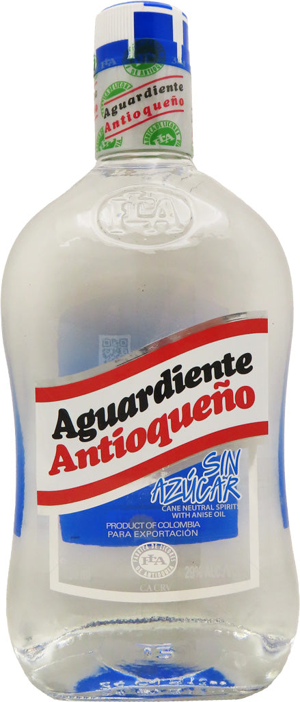 Antioqueno Aguardiente Blue Sin Azucar 60 Proof 750ml-0
