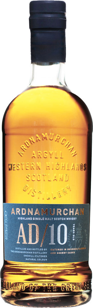 Ardnamurchan AD Bourbon Barrel Sherry Cask Highland Single Malt Whisky 10 Year Old 700ml-0