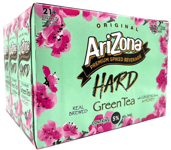 Arizona Hard Green Tea w/ Ginseng & Honey 12pk Can-0