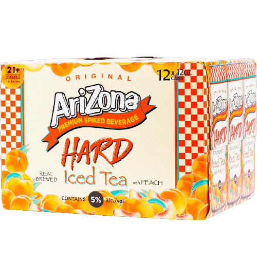 Arizona Hard Iced Tea with Peach 12pk Can-0