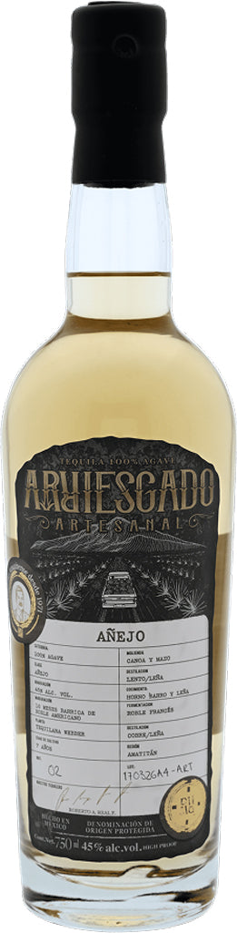 Arriesgado Tequila Anejo 750ml-0