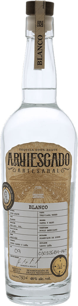 Arriesgado Tequila Blanco 750ml-0