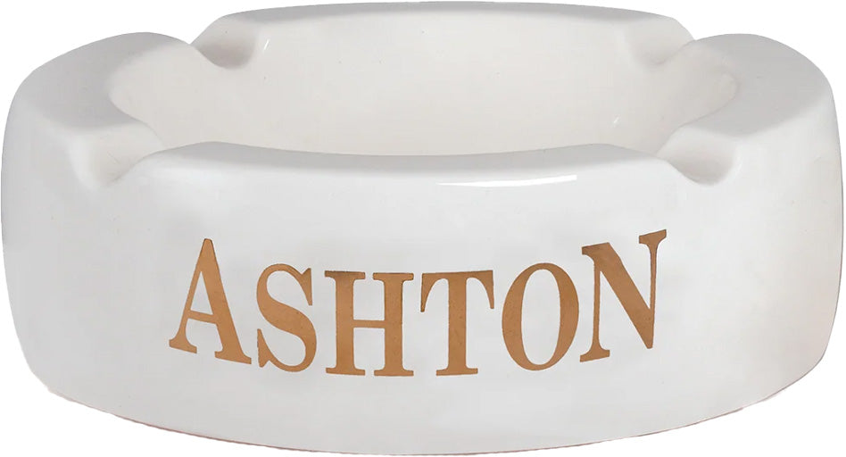 Ashton Large Round Ashtray White-0