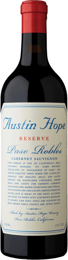Austin Hope Cabernet Sauvignon Reserve Paso Robles 2020 750ml