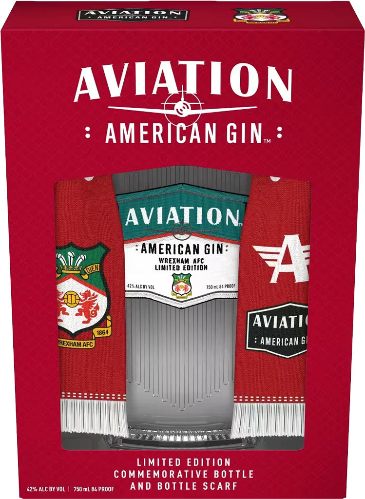 Aviation Gin Wrexham AFC Scarf Limited Edition 750ml-0