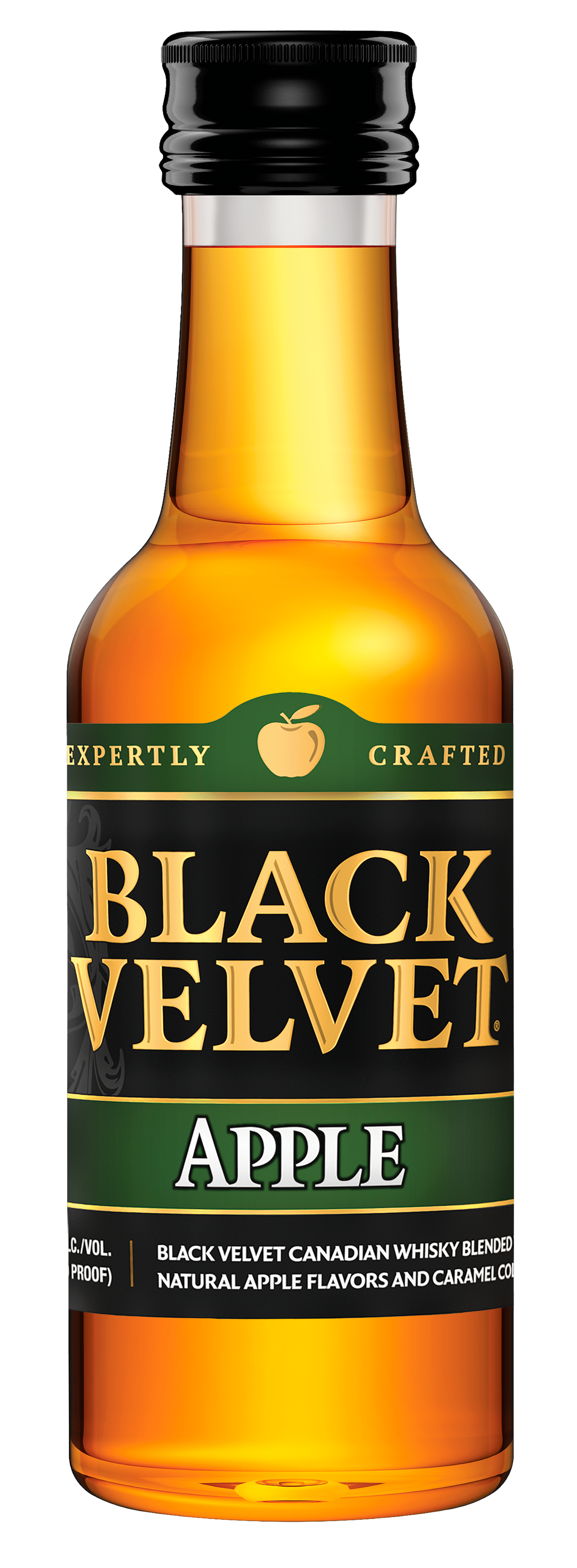 Black Velvet Canadian Whiskey Apple 50ml-0