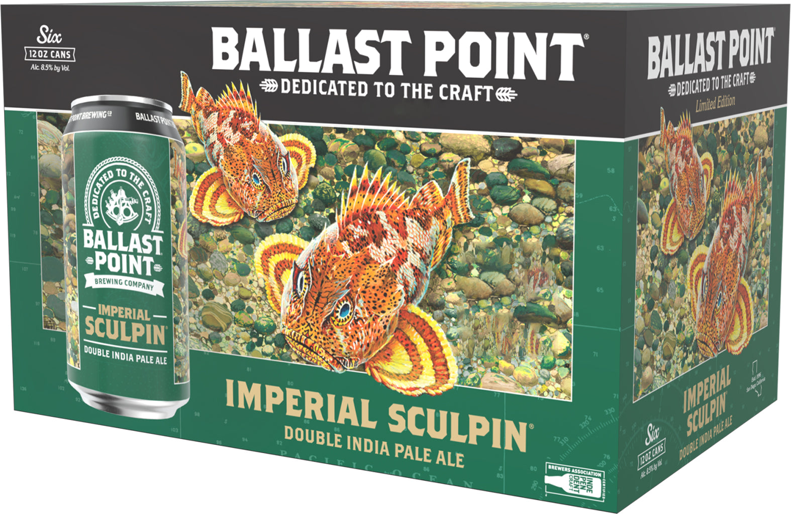 Ballast Point Imperial Sculpin IPA 6pk Can-0