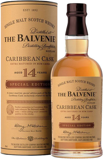 Balvenie Caribbean Cask 14 Year Old Single Malt Whisky 200ml-0