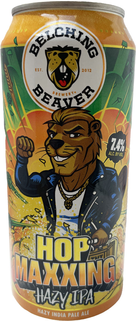 Belching Beaver Hop Maxxing Hazy IPA 16oz can Featured Image