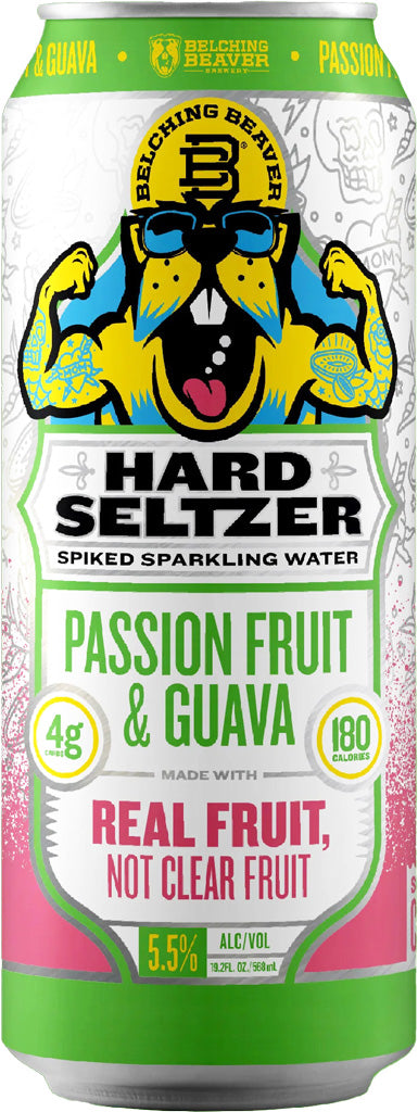 Belching Beaver Passionfruit & Guava Seltzer 19.2oz Can Featured Image