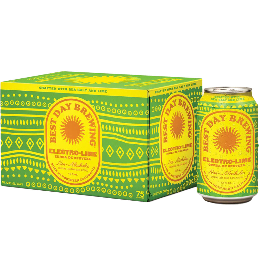 Best Day Electro Lime Cerveza NA 6pk Cans-0