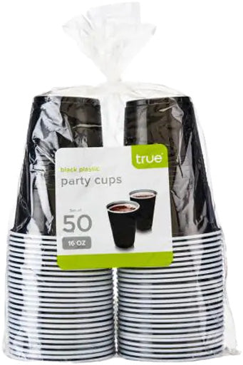 Black Party Cups 16oz 50ct